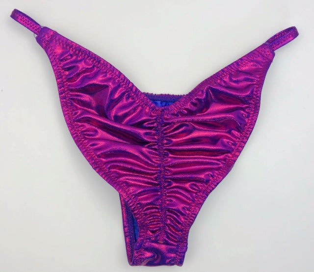 NPC Fit model competition bikini in sparkly mystique