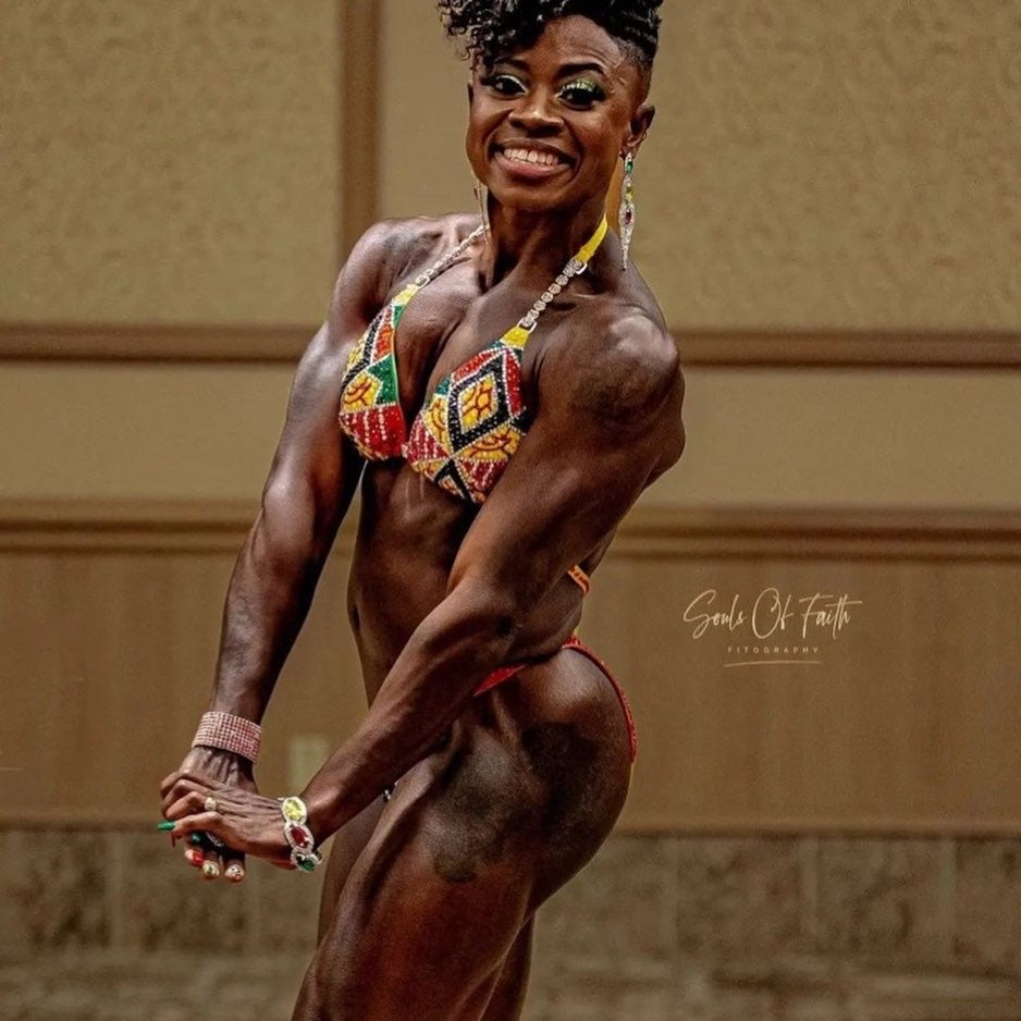 African Vibe figure/physique competition suit