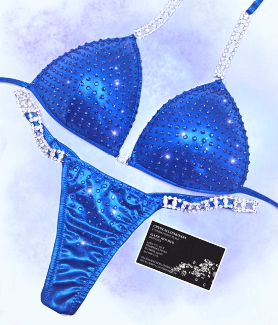 3/8"  crystal scatter NPC competition bikini