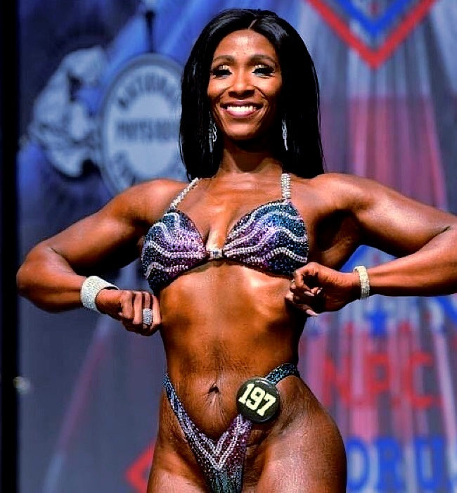 Spectrum figure/physique competition suit