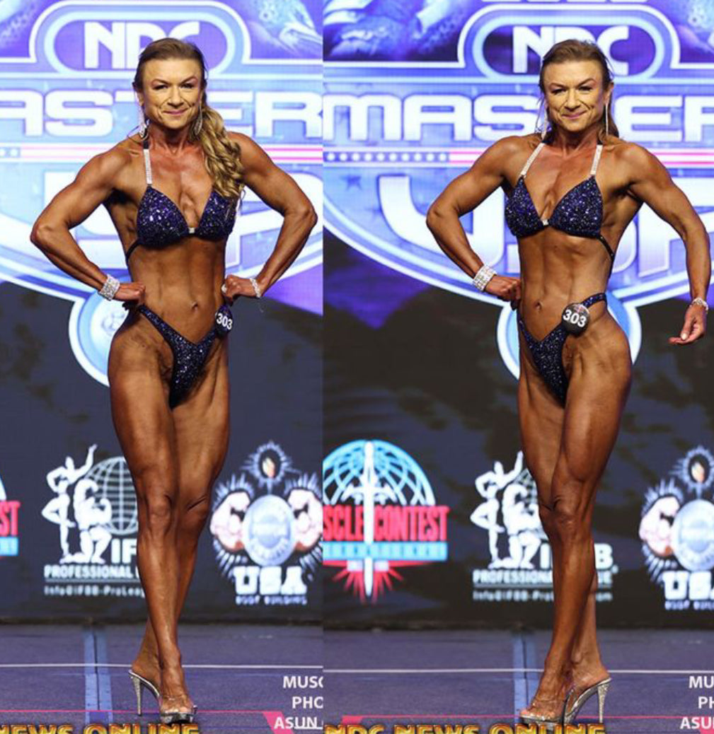 Starry Night figure/physique competition suit