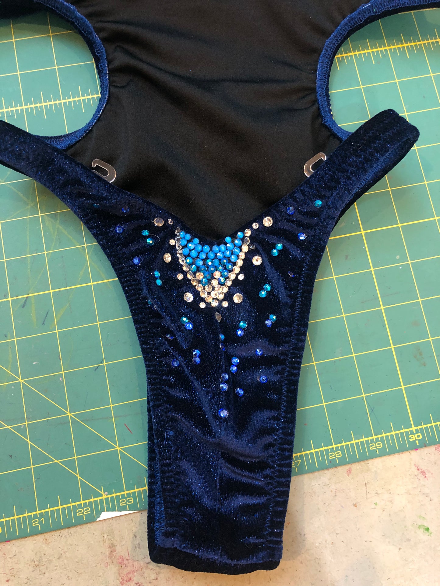 Sparkle velvet Classic figure competition suit