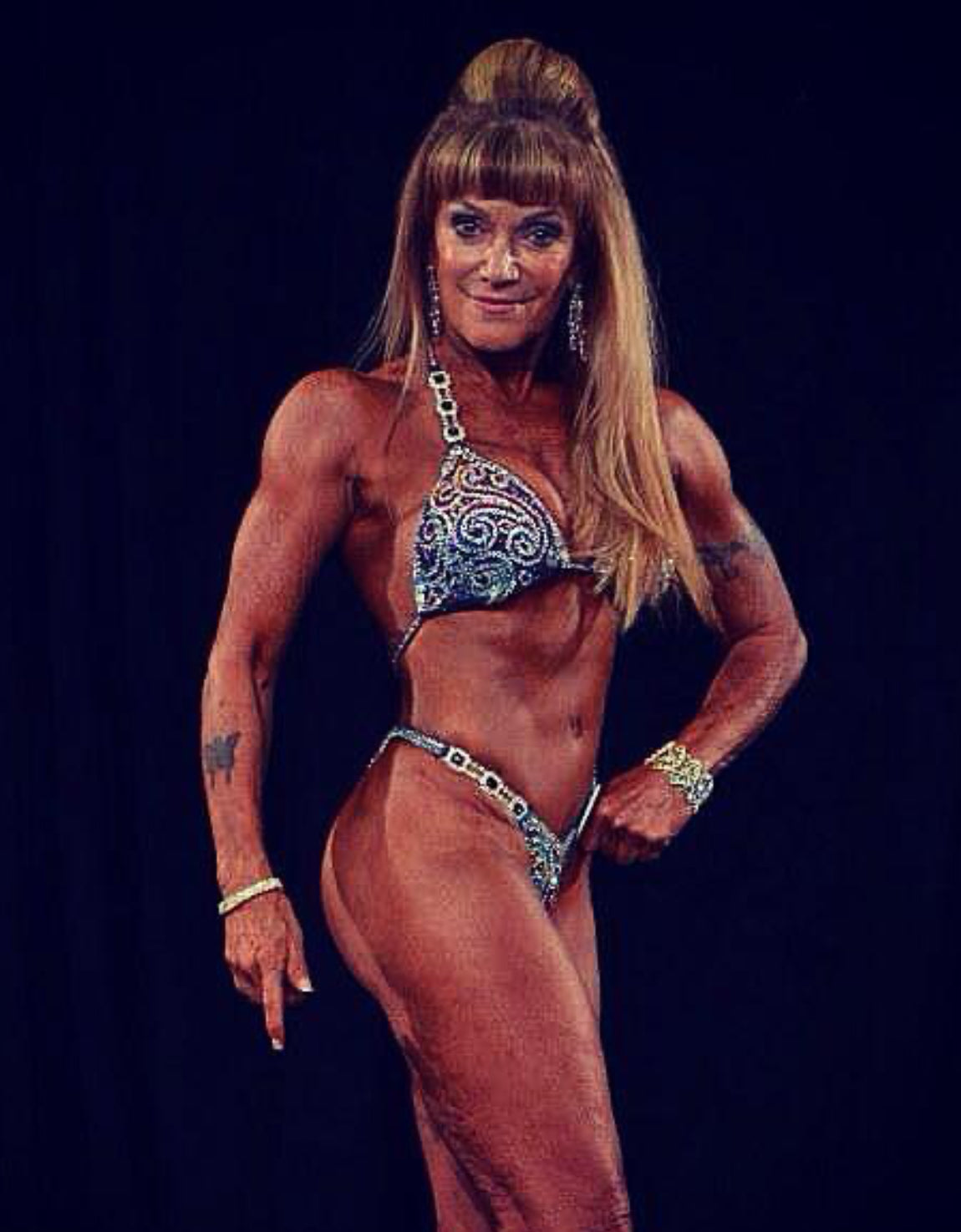 Black Rainbow figure/physique competition suit