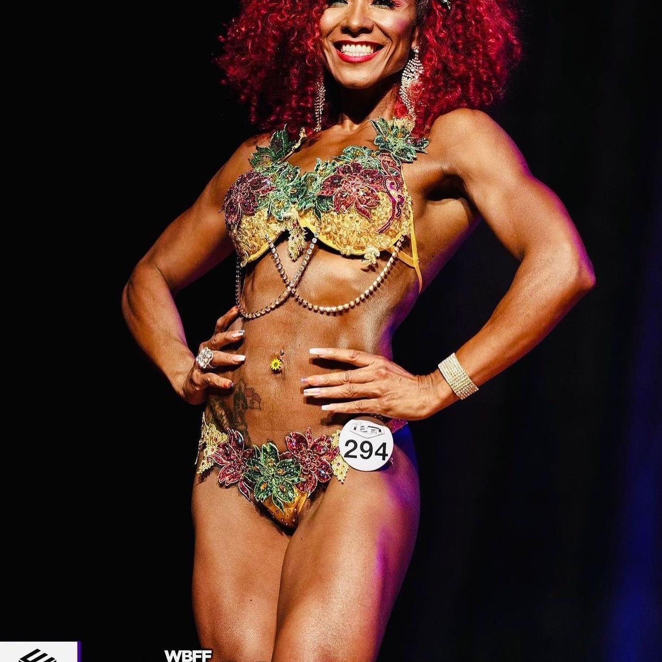 Caribbean WBFF  competition bikini