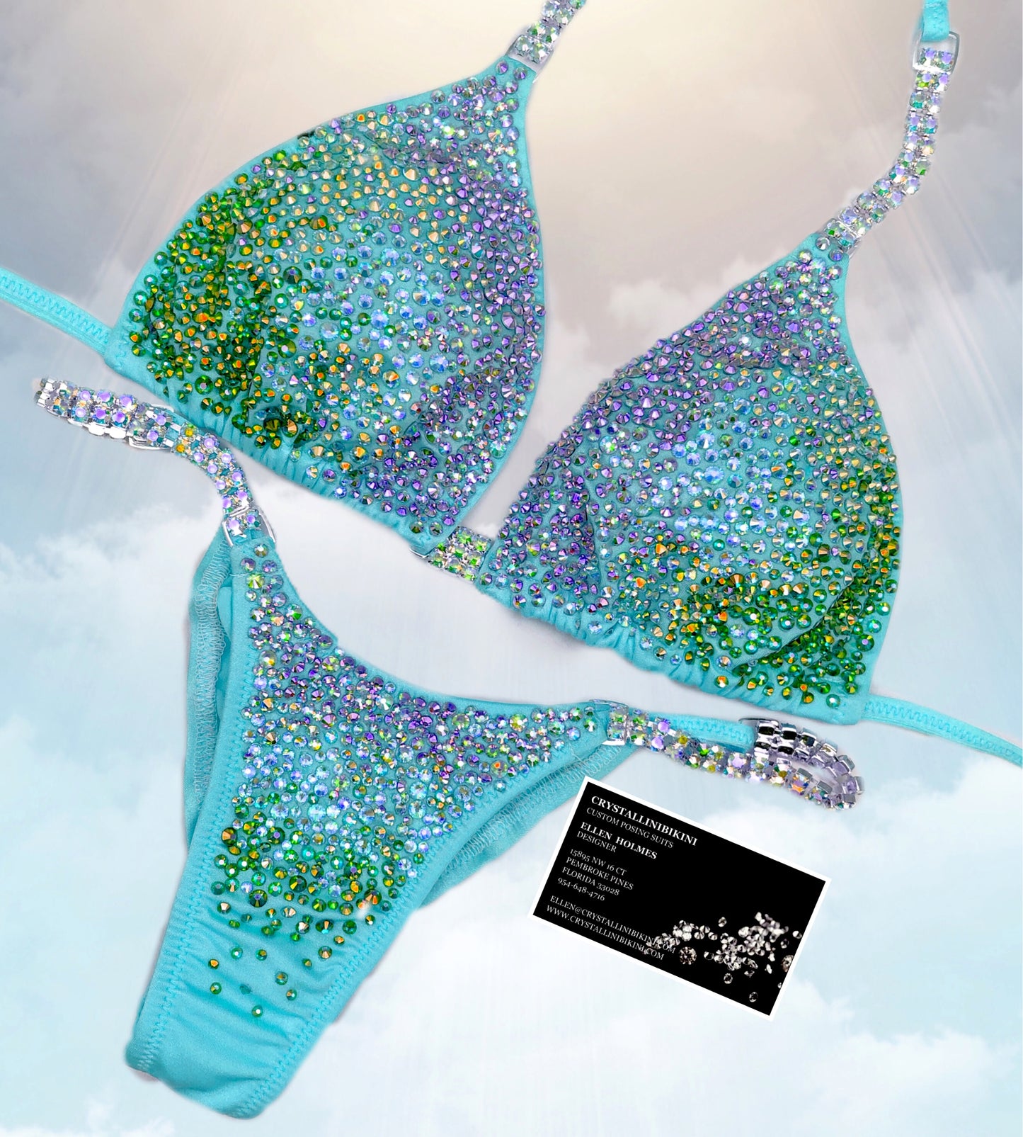 Shaded Ombre competition bikini