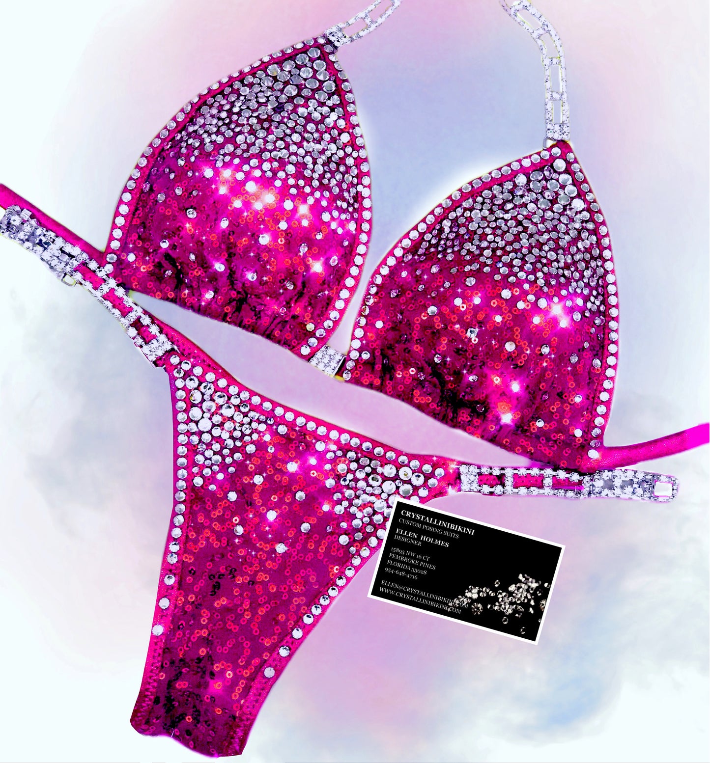 Sequin Sparkle competition bikini