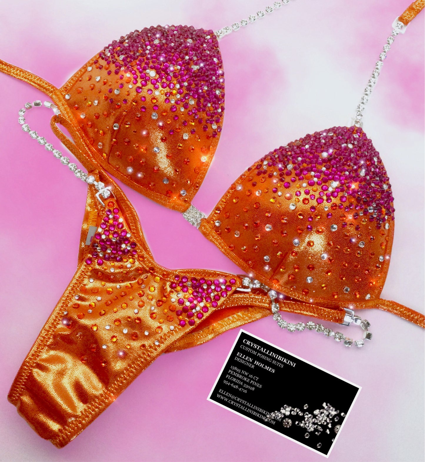 Orangeade Blingy Bombshell competition bikini