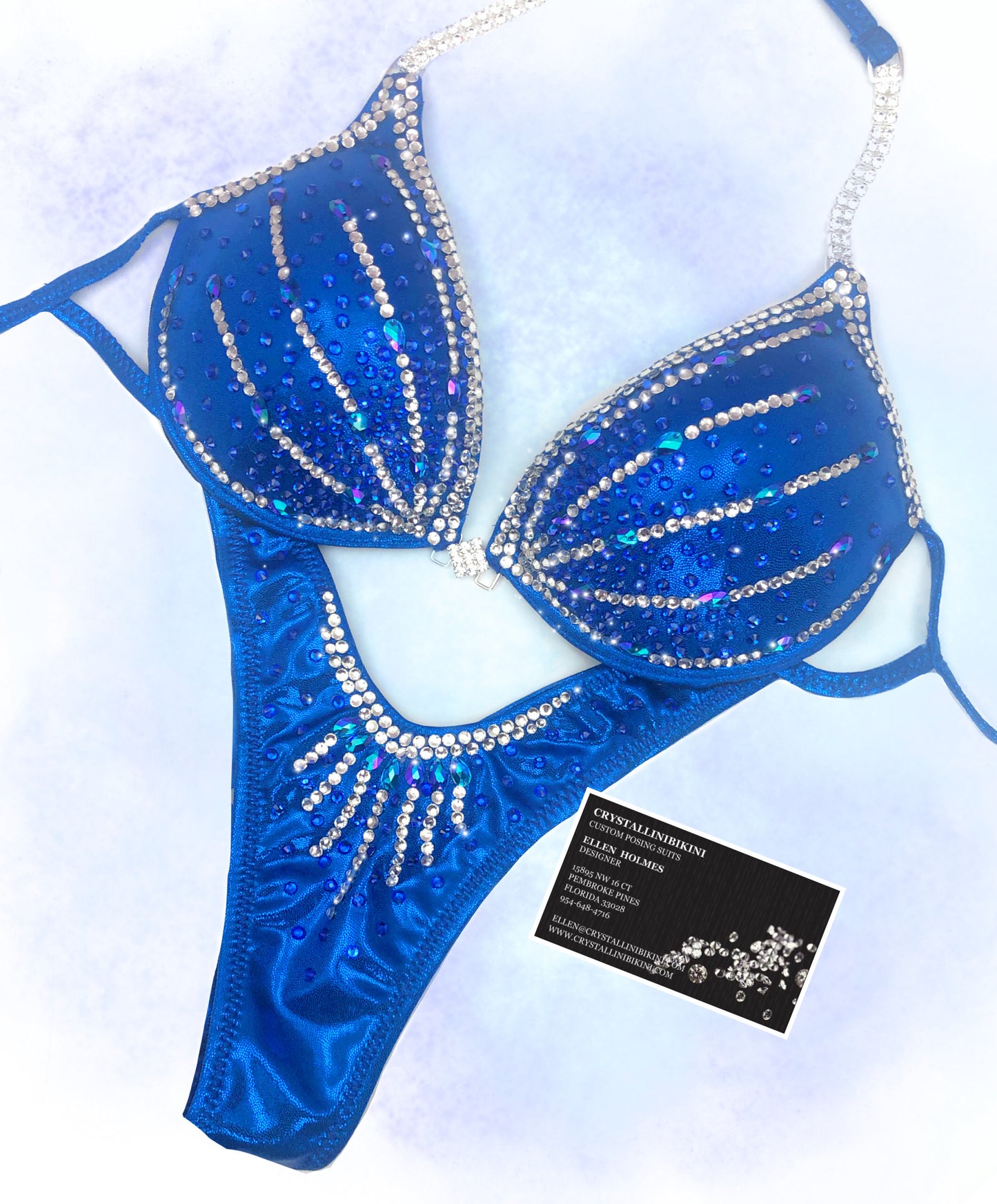 Crystal Burst wellness competition bikini