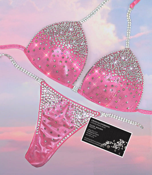 Pink  Elite Bombshell competition bikini