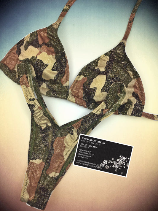 Army camouflage practice suit