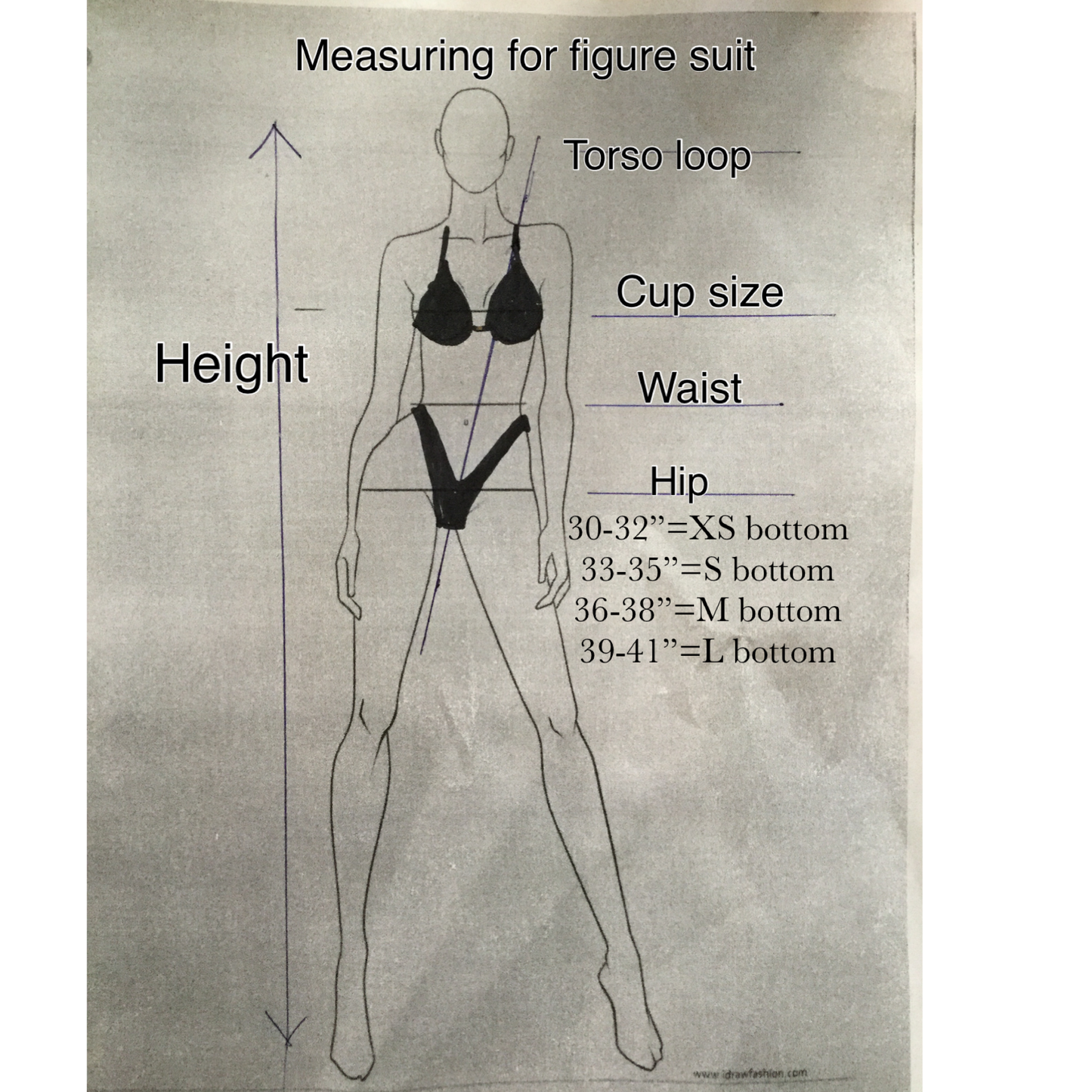 Curve figure/physique competition suit